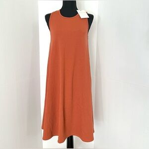 New! DOWNEAST ribbed sleeveless dress midi dress, S